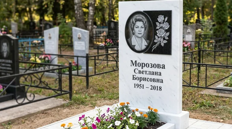 Памятник с гравировкой роз — выполненная работа «Морозова» в Ростове-на-Дону