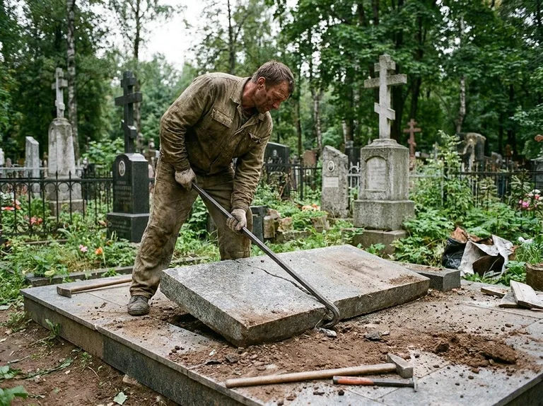 Демонтаж гранитной плитки и мощения участка в Ростове-на-Дону