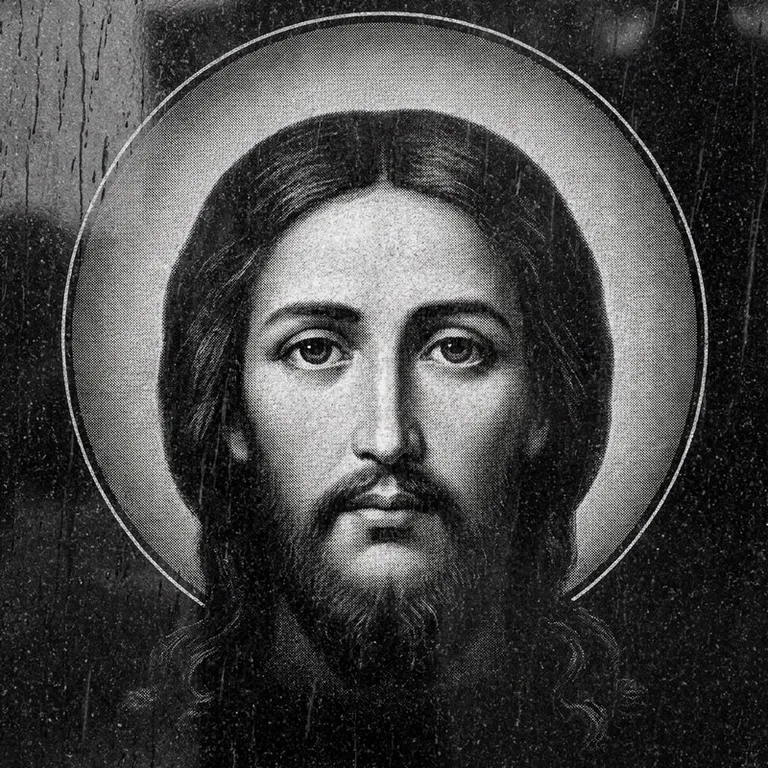 Эскиз иконы: «Моление о чаше» (полутон) — сюжетная композиция, гравировка на памятник в Ростове-на-Дону