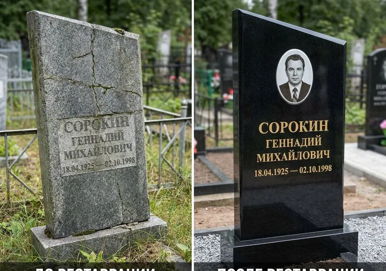 Полная реставрация старого памятника: до и после в Ростове-на-Дону