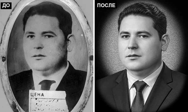Ретушь фото на памятник — реставрация фотографии: до и после в Ростове-на-Дону