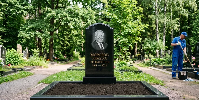 Уборка могил на кладбище в Ростове-на-Дону — наведение порядка, мойка памятника, благоустройство участка