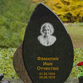 Светский комбинированный памятник вертикальный - П093