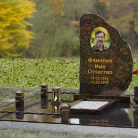 Вертикальный Гранитный памятник Блю Перл - П123