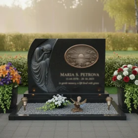 Гранитный или металлический памятник горизонтальный - ПН119