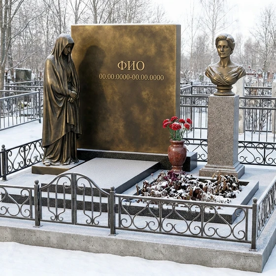 Бронзовый памятник в виде раскрытой книги
