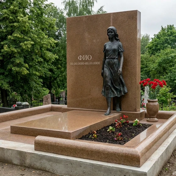 Бронзовый мемориал с мемориальной скульптурой