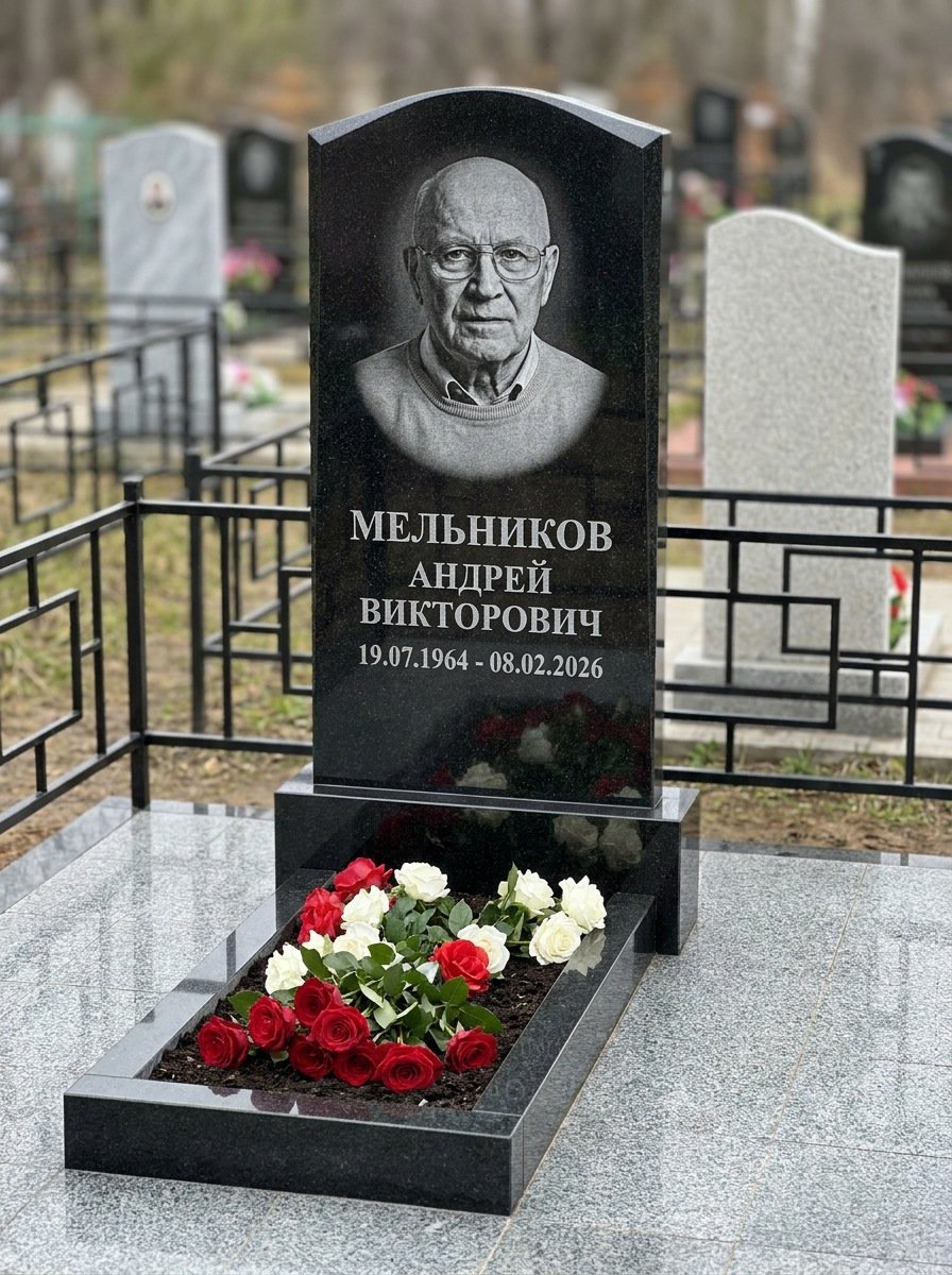 Портрет на памятнике в Ростове-на-Дону — Мелкое лицо с общего фото — портрет под гравировку