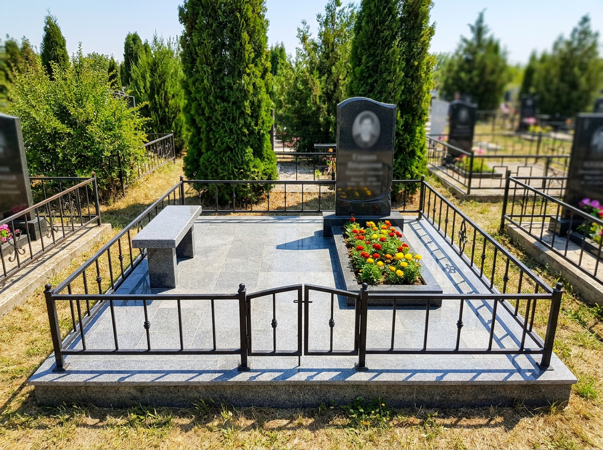 Благоустройство могилы в Ростове-на-Дону — пример 3