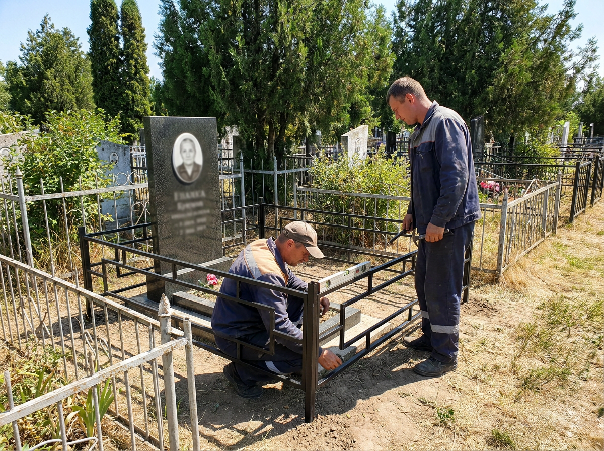Установка ограды в Ростове-на-Дону — пример 3