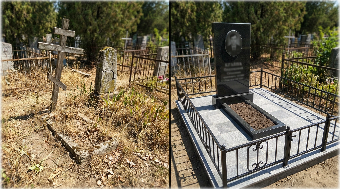 Установка памятника в Ростове-на-Дону — пример 1